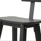 Bar Height Chairs Set of 2, HDPE Bar Height Outdoor Chairs, Weather Resistance - Image 5