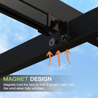 Aoxun 10'x10' Outdoor Pergola, Patio Aluminum Pergola - Image 3
