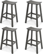 Stoog Bar Stools Set of 4, All-Weather Outdoor Barstools, 400 lbs Weight Support by Stoog