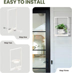Hanging Planters for Indoor Plants White, Wall Plant Holder Stand to Hold Large - Image 6