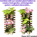 LaLaGreen Fence Planters for Outdoor Plants Railing Planter Metal Herb Garden - Image 7