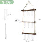 Mkono Plant Propagation Tubes, 3 Tiered Wall Hanging Terrarium - Image 6