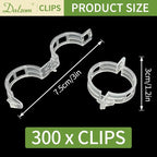 Dalzom® 300Pcs Tomato Clips, Plastic Trellis Clips Plant Support Clips - Image 2