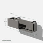 Veradek Block Series Railing Planter - Image 2