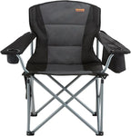 VEVOR Oversized Camping Folding Chair, Portable Heavy Duty Outdoor Quad Lumbar - Image 6