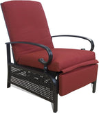 Kozyard Adjustable Outdoor Reclining Lounge Chair, Cushioned Patio Chaise Lounge - Image 8