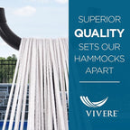 Vivere Brazilian Style Sunbrella Double Hammock - Image 5