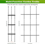 2 Pack Garden Trellis, 2 in 1 Plant Cages & Supports - Image 2