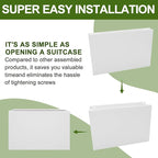 Galvanized Steel Planter Box-No Installation Required Metal Rectangular Block - Image 2