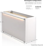 GSK 30" L White LED Metal Planter - Image 8