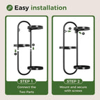 Wall Plant Holder 3 Tier Window Plant Shelves Metal Plant Wall Hanger - Image 6