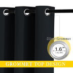 NICETOWN Black Out 132 inch Curtain - Image 3
