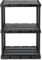 Gracious Living 3 Shelf Knect-A-Shelf Solid Light Duty Storage Unit 12 x 24 x - Image 8
