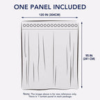 PureFit Outdoor Curtains for Patio Waterproof Weatherproof, UV and Fade - Image 6