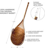 Handmade 100% Thai Bamboo Super Sanctuary Hanging Orchid Basket - Image 6