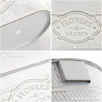3 Pack Metal Railing Planters, 10.5" Oval Hanging Flower Pots - Image 4