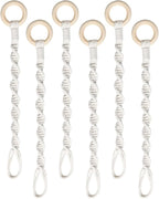 6 Pack Adjustable Macrame Plant Hanger Extenders Connectable Rope Hanging Plant by SUMERSHA