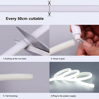 AC 110V COB LED Strip Lights Outdoor Waterproof 65.6ft, 6000K Cool White Super - Image 7