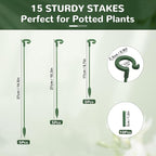 15-Pack Adjustable Plant Support Stakes - Image 5