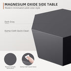UPHA Outdoor Hexagon Coffee Table, Small Modern Minimalist Accent Tables - Image 4