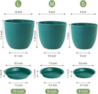 Flower Pots 10/9/8 inch, Plant Pots - Image 3