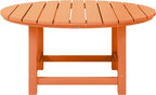WestinTrends Malibu Low Outdoor HDPE Round Patio Coffee Table - Image 3