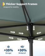 Canopy Tent 13x13 ft, Pop Up Gazebo One-Push Setup - Image 6