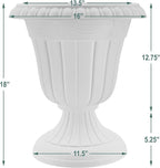 Arcadia Garden Products PL00BG Classic Traditional Plastic Urn Planter - Image 6