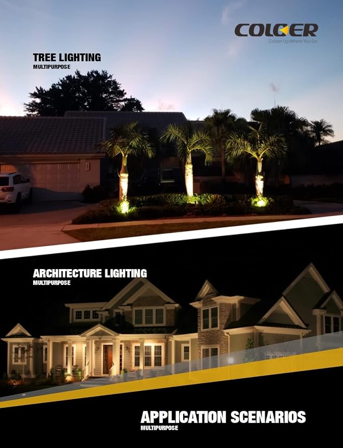 COLOER Brass Low Voltage Landscape Spotlight 12-Pack - Image 7
