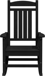KINGYES Outdoor Rocking Chairs, HDPE All-Weather Patio Rocking Chairs High Back - Image 9