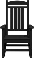 KINGYES Outdoor Rocking Chair Set of 4, High Density Polyethylene Patio Rocking - Image 10