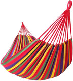 Brazilian Double Hammock 2 Person Extra Large Canvas 250x160cm Total Length by GOCAN