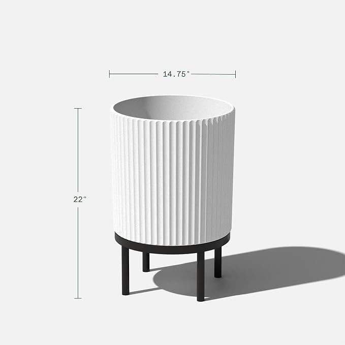 Veradek Demi Series Round Planter w/ Stand - Image 2