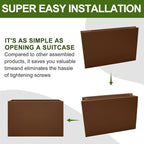 Galvanized Steel Planter Box-No Installation Required Metal Rectangular Block - Image 2