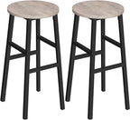 Bar Stools, 28 Inch Kitchen Breakfast Bar Stools, Industrial Stools, Easy - Image 9