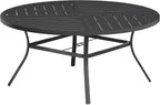 VICLLAX Round Patio Table with Adjustable Umbrella Hole by HOME