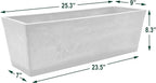 Arcadia Garden Products U65CT Plastic/Stone/Wood Composite Simplicity Window Box - Image 5
