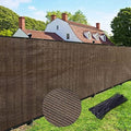 UPGRADE Privacy Fence Screen 5'x70' Brown Outdoor 90% Visibility Blockage 170 by UPGRADE