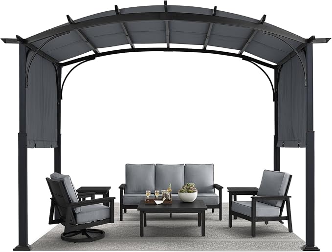 MASTERCANOPY 10x10ft Outdoor Retractable Pergola by MASTERCANOPY