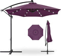 Best Choice Products 10ft Solar LED Offset Cantilever Hanging Market Patio by BestChoiceProducts