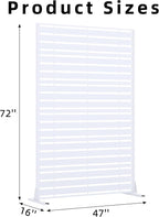 Casaphoria 72" H x 47" W Metal Privacy Screen, Outdoor Freestanding Decorative - Image 7
