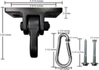 Heavy Duty Black Swing Hangers Screws Bolts Included Over 5000 lb Capacity - Image 3
