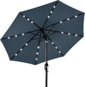 Best Choice Products 10ft Solar Polyester LED Lighted Patio Umbrella w/Tilt by BestChoiceProducts