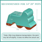 Kigeli 12 Pcs Resin Pot Feet for Outdoor Planters 3 Inch Long 1.5 Inch Tall - Image 2