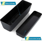Skelang 3 Pcs Rectangular Plant Pot, Windowsill Container - Image 4