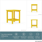 POLYWOOD ECT18LE Long Island 18" Side Table - Image 2
