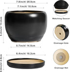 SQOWL Ceramic Plant Pots - Image 3