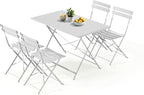 MELLCOM 5-Piece Foldable Patio Dining Set by MELLCOM