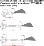 LOVE STORY Custom Size 14'x20' Dark Grey Sun Shade Sail Rectangle UV Block - Image 3