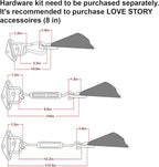 LOVE STORY 16' x 16'x 22' Right Triangle Turquoise Blue Sun Shade Sail Canopy - Image 3